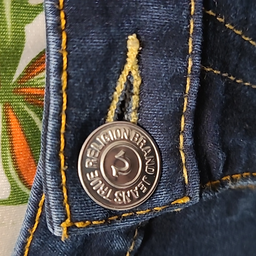 True Religion Dark Blue Curvy Skinny Old Jeans Size 11 - Picture 3 of 12